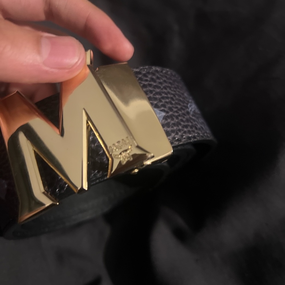 Gold and Black MCM Belt AUTHENTIC